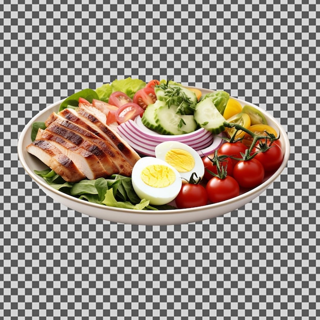 PSD psd png de un plato de sabrosa ensalada de caprese