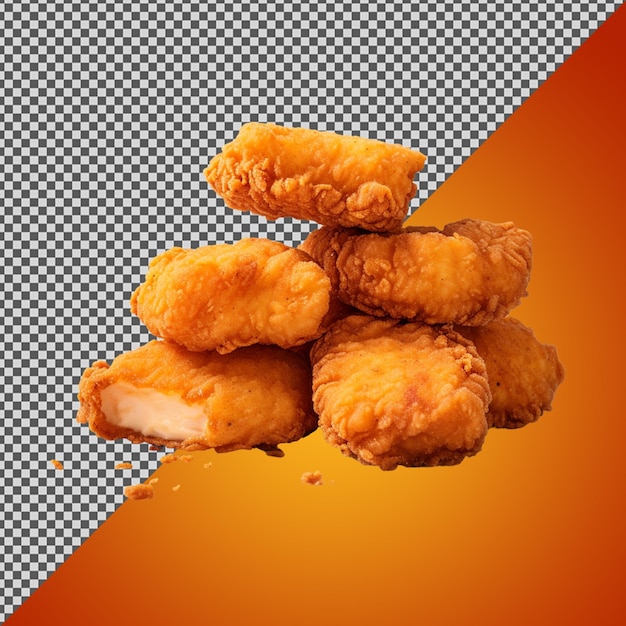 Psd png de un rollo de pollo