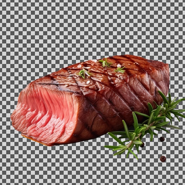 PSD psd png de un sabroso filete de carne a la parrilla