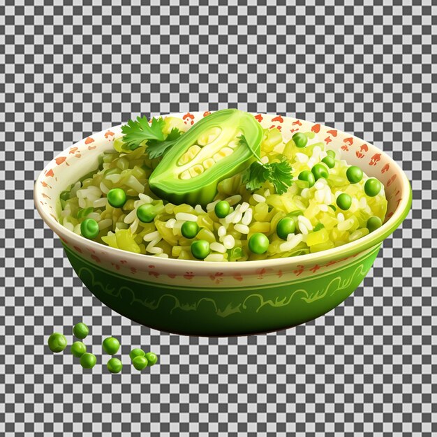 PSD psd png de un sabroso matar o guisante verde pulao