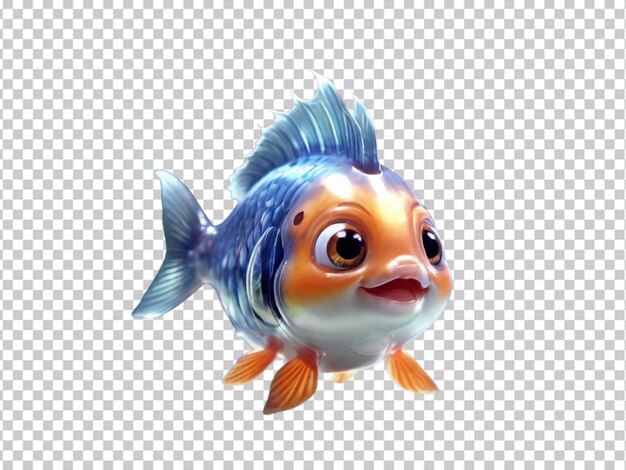 PSD psd d'un poisson doré très mignon