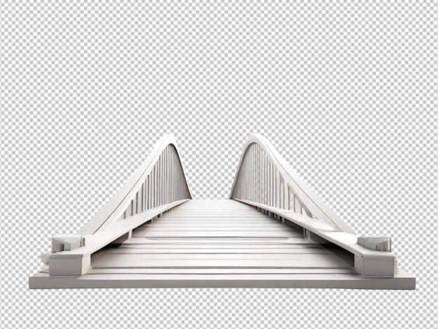 PSD psd d'un pont 3d sur un fond transparent