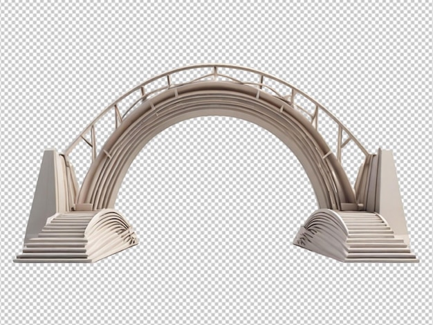 PSD psd d'un pont 3d sur un fond transparent