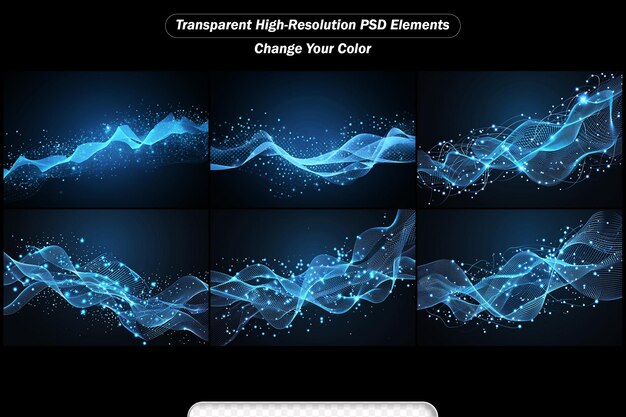 PSD psd pontilhado techno web fundo futurista para o conjunto de inovação tecnológica