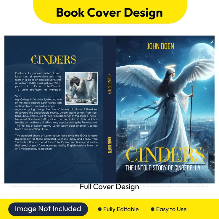 PSD una portada para el diseño de la portada del libro de Harry Potter con fondo transparente