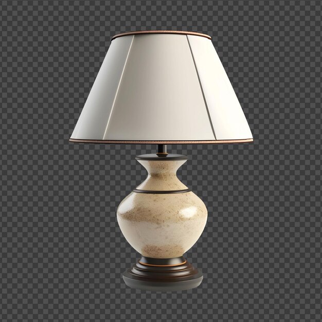 Psd pottery lamp objeto png isolado em fundo transparente.