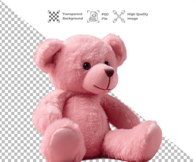 PSD psd poupée d'ours mignon isolée sur un fond transparent