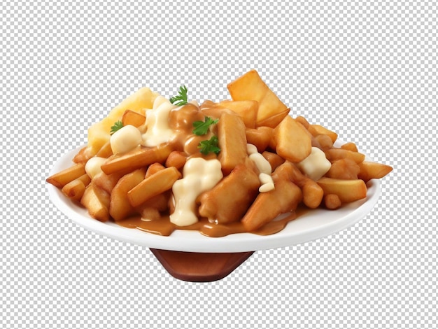 PSD psd poutine png en un fondo transparente