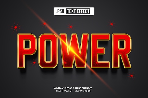 PSD Power 3D-Text-Effekt-Stil
