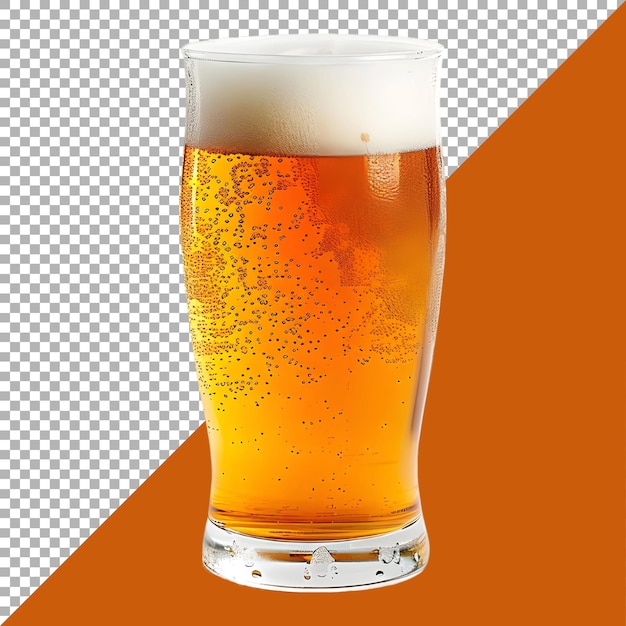 PSD psd premium datei png von bier glas gegen weißen hintergrund