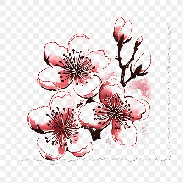 Psd Premium Transparent Et Flower Stamps Collage Pour Les Projets Créatifs Clipart T-shirt Tattoo