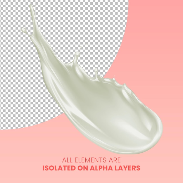 PSD-Produkt-Hautpflegecreme ohne Hintergrund