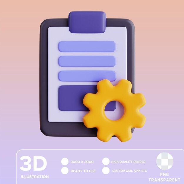 PSD psd-projektmanagement 3d-illustration