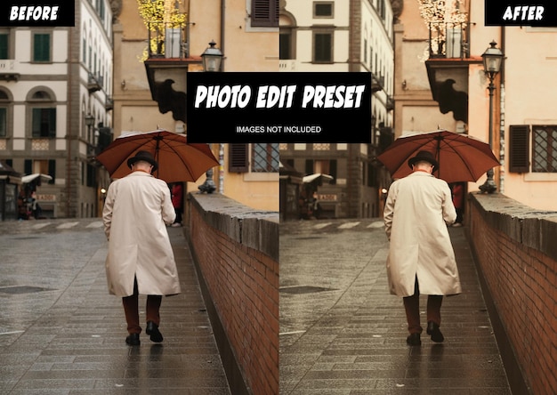 PSD psd Nostalgie-Fotobearbeitungs-Voreinstellungsfilter