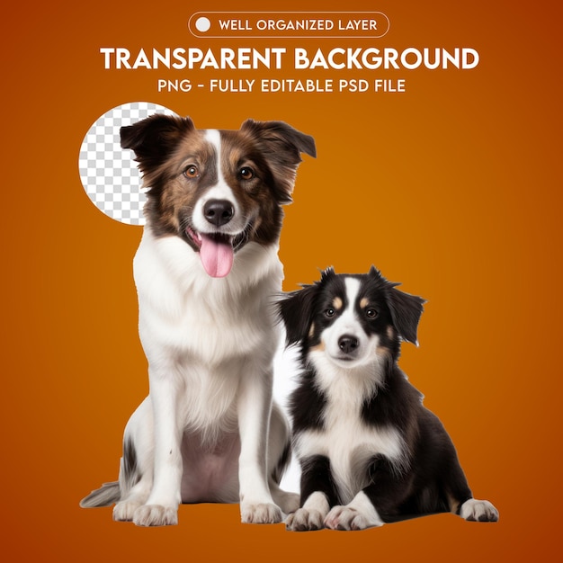 PSD Puppy olhando para a câmera Fundo transparente PNG