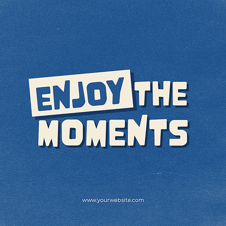 PSD psd qoutes motivazionale su sfondo blu modello di post instagram