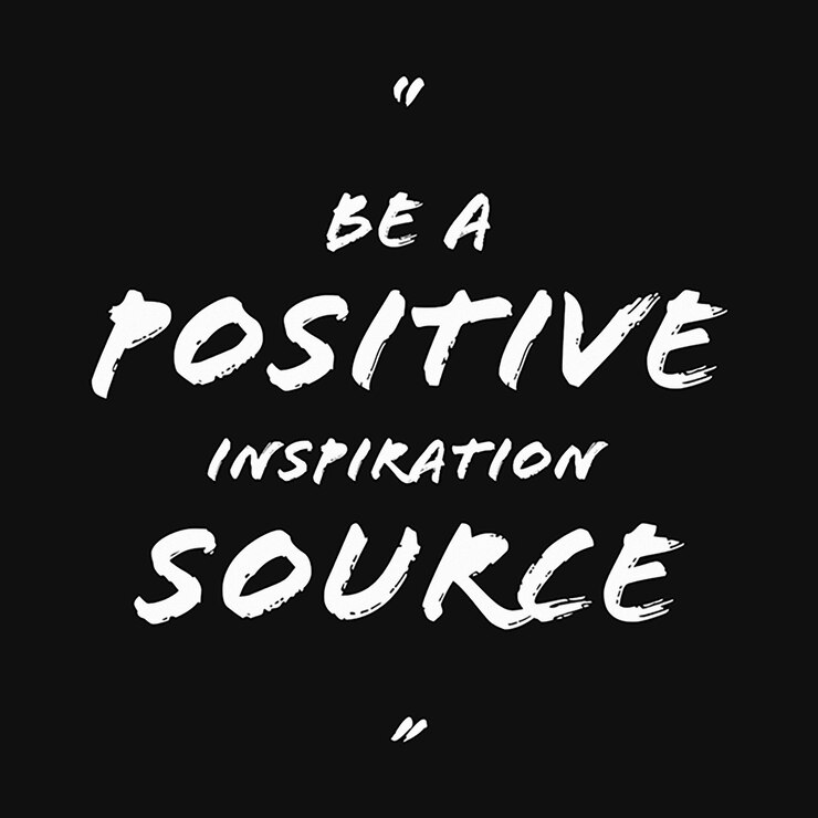 PSD psd qoutes typography on black background instagram post template