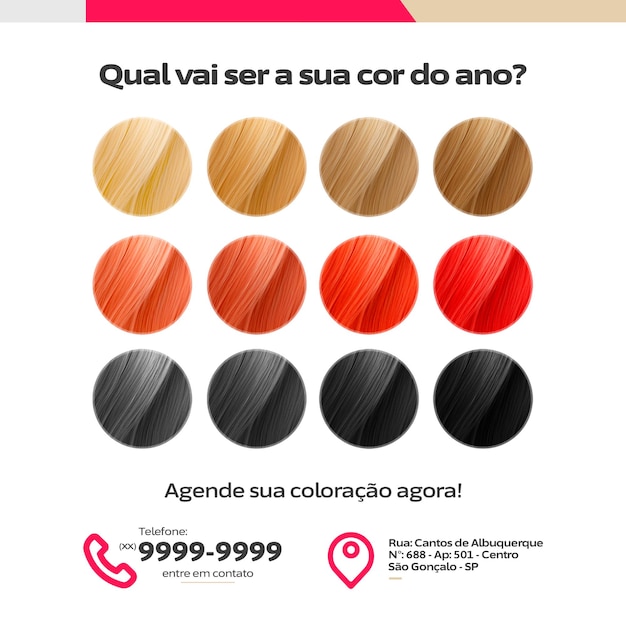 PSD psd, qual será a cor do teu cabelo?