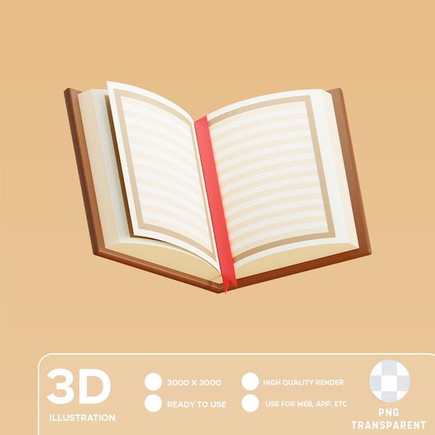PSD QURAN OPEN 3D-Illustration