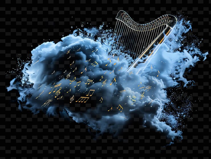 PSD psd radiant neon glow cloud art concepto único activo de juego para diseños abstractos