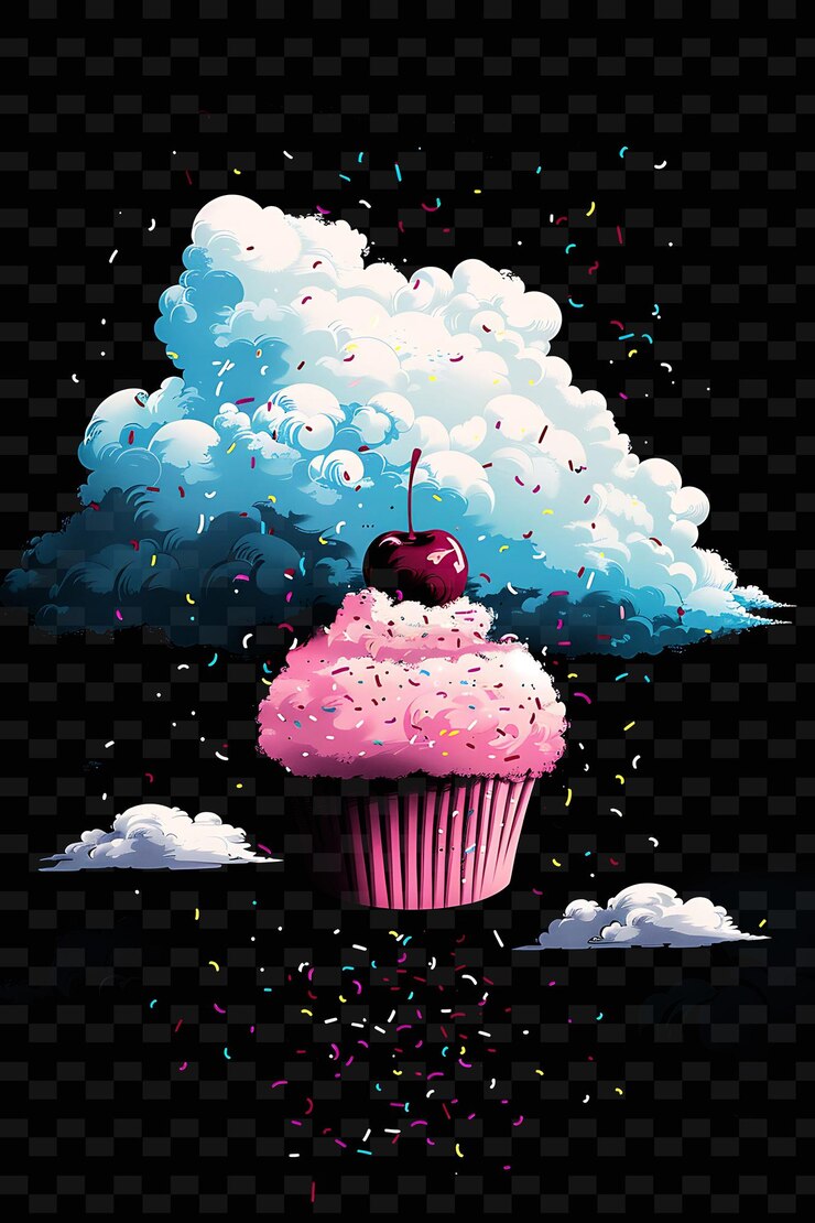 PSD psd radiant neon glow cloud art concepto único activo de juego para diseños abstractos