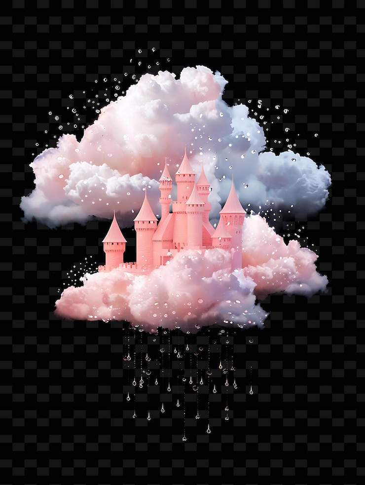 PSD psd radiant neon glow cloud art concepto único activo de juego para diseños abstractos
