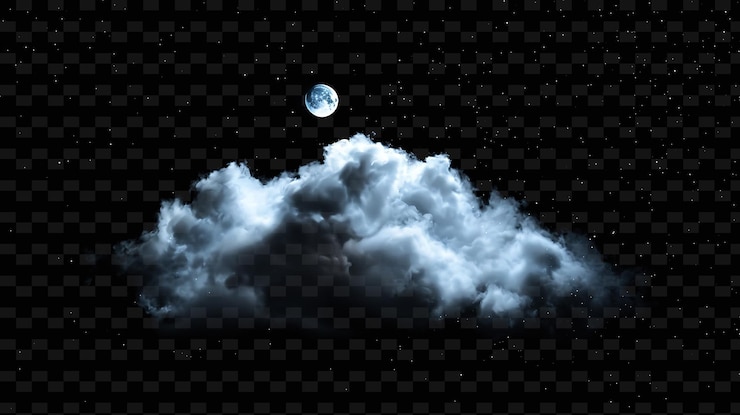 PSD psd radiant neon glow cloud art concepto único activo de juego para diseños abstractos