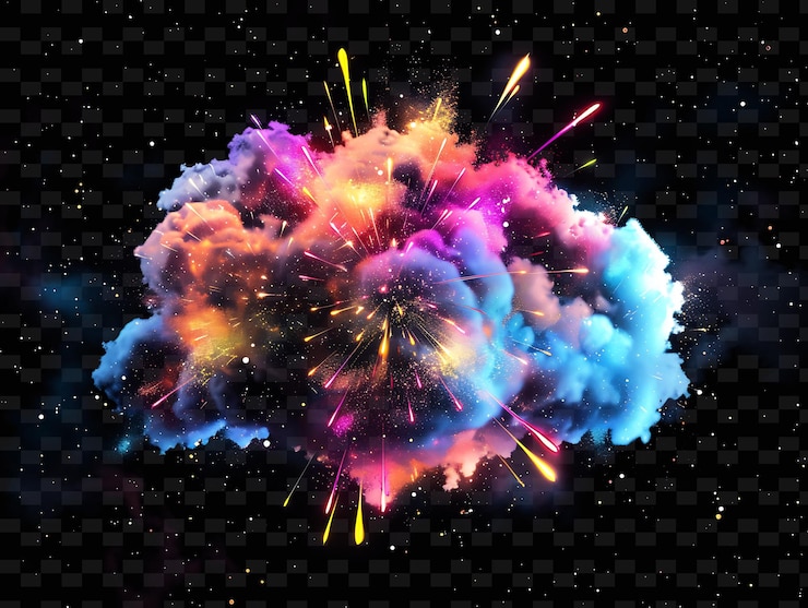 PSD psd radiant neon glow cloud art concepto único activo de juego para diseños abstractos