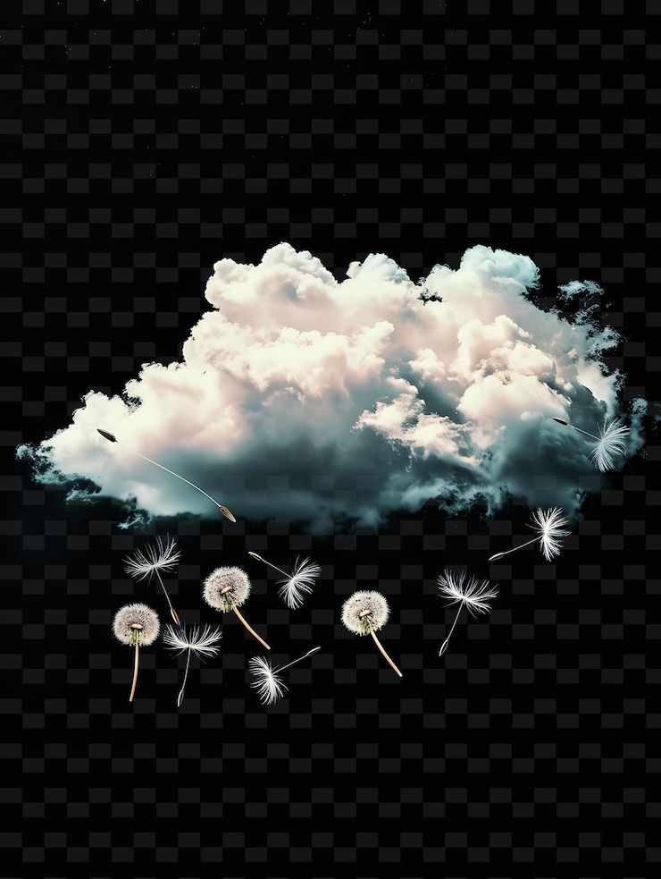 PSD psd radiant neon glow cloud art einzigartiges konzept-spiel-asset für abstrakte designs