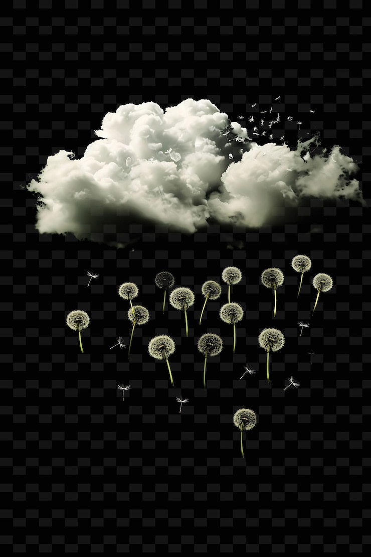 PSD psd radiant neon glow cloud art einzigartiges konzept-spiel-asset für abstrakte designs