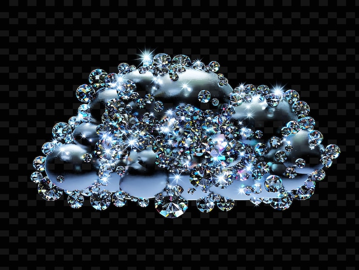PSD psd radiant neon glow cloud art einzigartiges konzept-spiel-asset für abstrakte designs