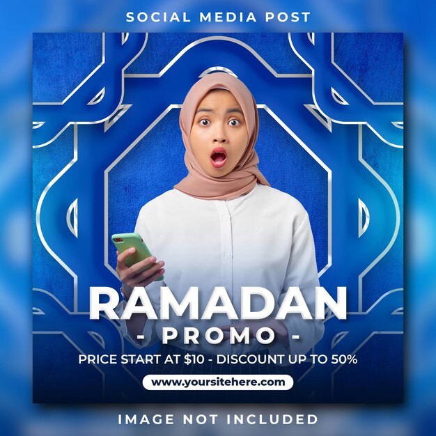 PSD psd ramadan kareem modelo de banner de mídia social