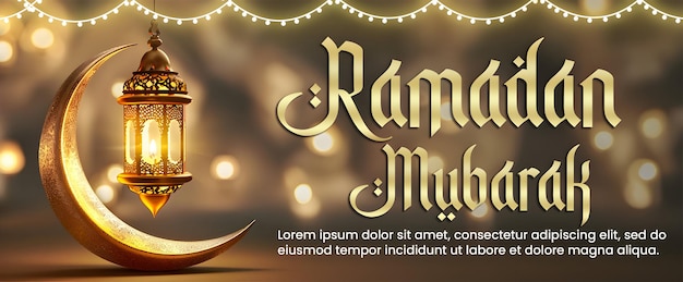 PSD psd ramadan kareem tarjeta de saludos banner de fondo diseño con texto editable.