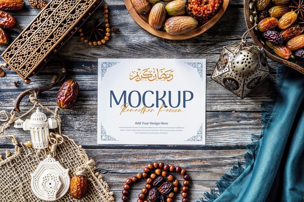 PSD Ramadan Mubarak Druck-Mockup