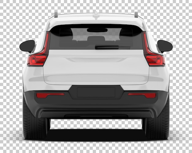 PSD realista suv maqueta aislada sobre fondo transparente ilustración de representación 3d