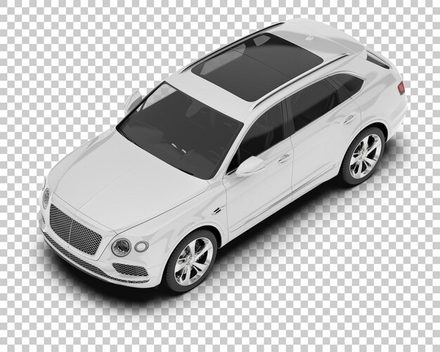 PSD realista suv maqueta aislada sobre fondo transparente ilustración de representación 3d
