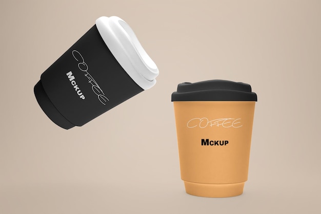 PSD psd-realistisches kaffeebecher-mockup