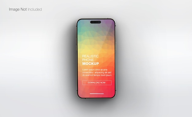 Psd realistisches smartphone-mockup-design