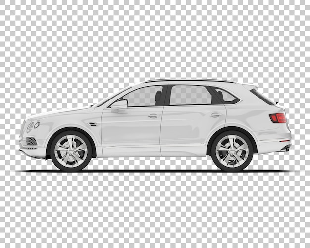 PSD psd-realistisches suv-mock-up isoliert auf transparentem hintergrund 3d-rendering-illustration