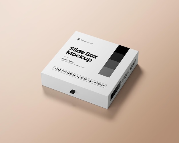 PSD-Rechteckpapier-Diabox-Verpackungsmodell