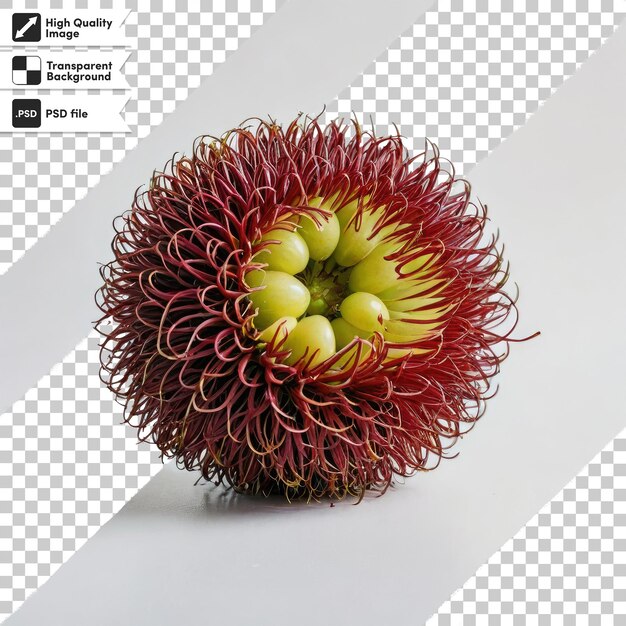 PSD Red Durian Seeds Durian Marangang em fundo transparente com camada de máscara editável