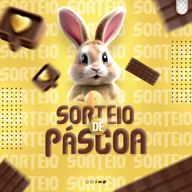 PSD psd redes sociales feliz pascua evento promocional feliz pascua en brasil