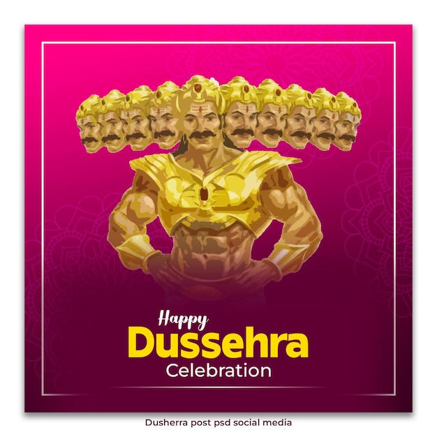 PSD psd redes sociales publicación de dussehra