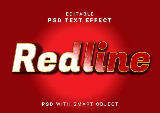 PSD-Redline-Texteffekt bearbeitbar