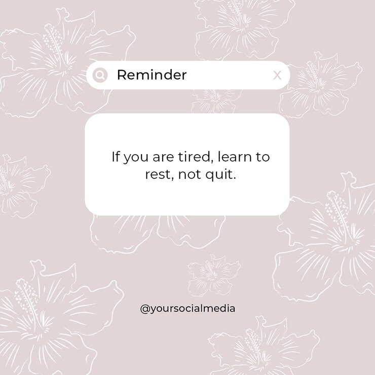 PSD psd reminder con design di consistenza floreale modello di post instagram