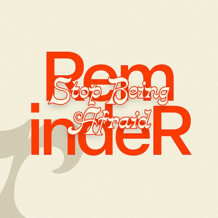PSD psd reminder typography design per i social media e il modello di post di instagram