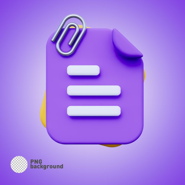 PSD rendu 3d du fichier d'illustration d'icône mignon