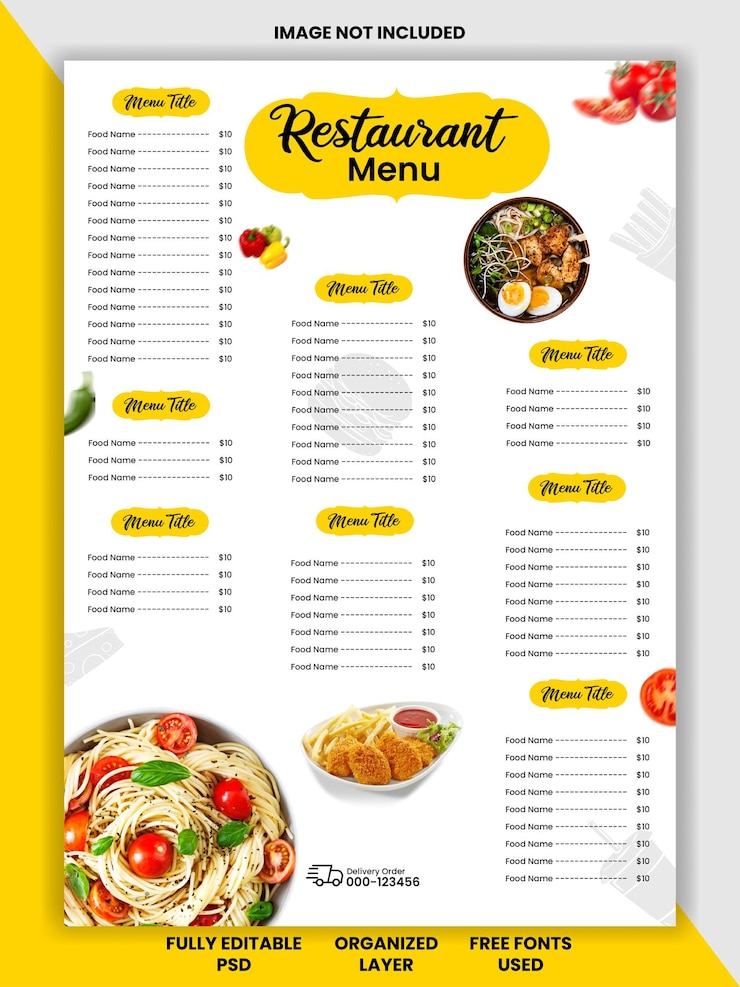 PSD psd restaurant social media template