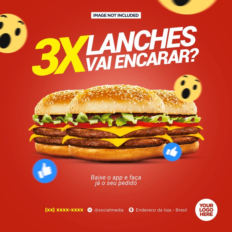 PSD de Restaurante para el feed de Instagram