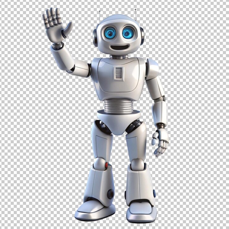 PSD psd del robot en un fondo transparente